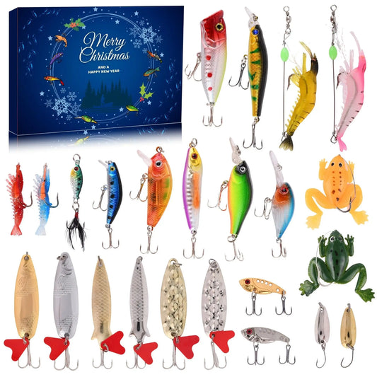 Fishing Lure Advent Calendar for Christmas - 24 Day Set! ONLY 6 LEFT!