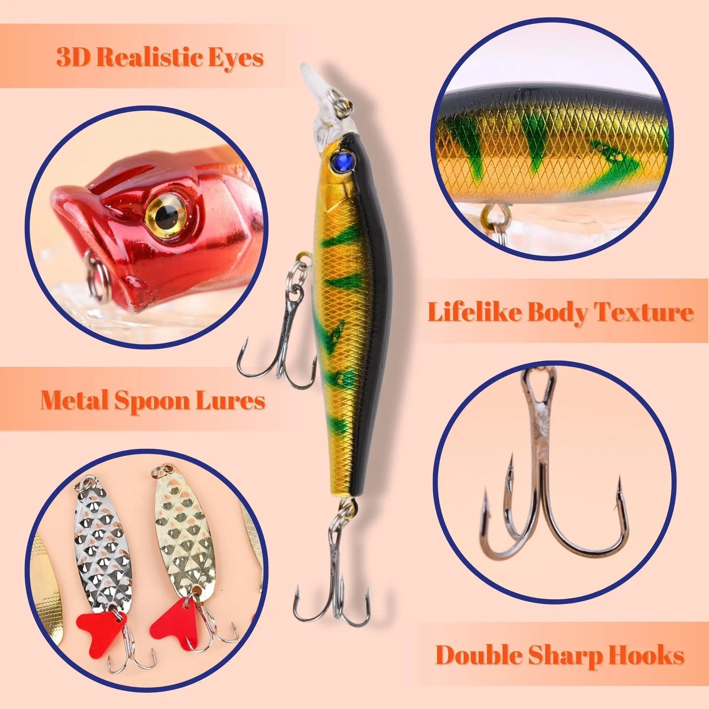 Fishing Lure Advent Calendar for Christmas - 24 Day Set! ONLY 6 LEFT!