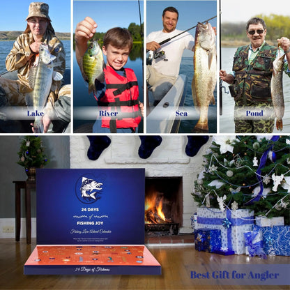 Fishing Lure Advent Calendar for Christmas - 24 Day Set! ONLY 6 LEFT!