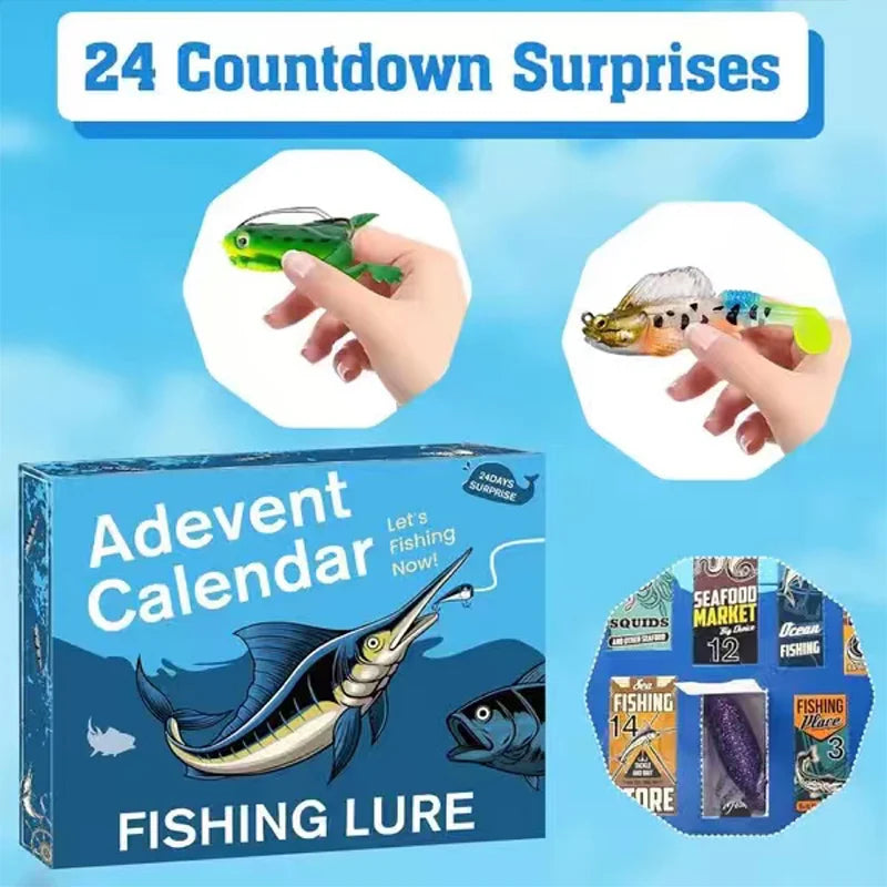 Fishing Lure Adevent  Calendar for Christmas (V2) - 24 Day Set! ONLY 9 LEFT!