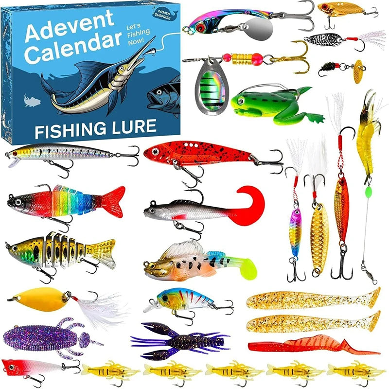 Fishing Lure Adevent  Calendar for Christmas (V2) - 24 Day Set! ONLY 9 LEFT!