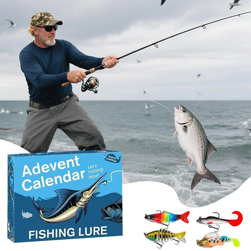 Fishing Lure Adevent  Calendar for Christmas (V2) - 24 Day Set! ONLY 9 LEFT!